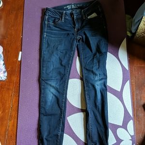 Women's 2 Dark Wash American Eagle Jeans